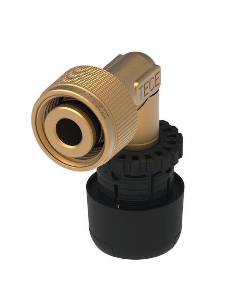 Tece logo-Ax Schnelladapter Winkel 90Grad Dim. 16 x 1/2", Siliziumbronze, 8804802