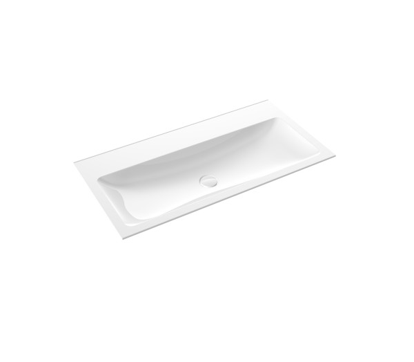 emco Waschbecken evo, 1x Bohrung, 1011 mm, weiss glänzend, 957711431