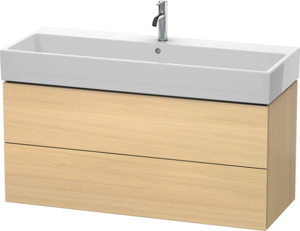 Duravit L-Cube Waschtischunterbau wandhängend Mediterrane Eiche Matt 1184x459x544 mm - LC627907171