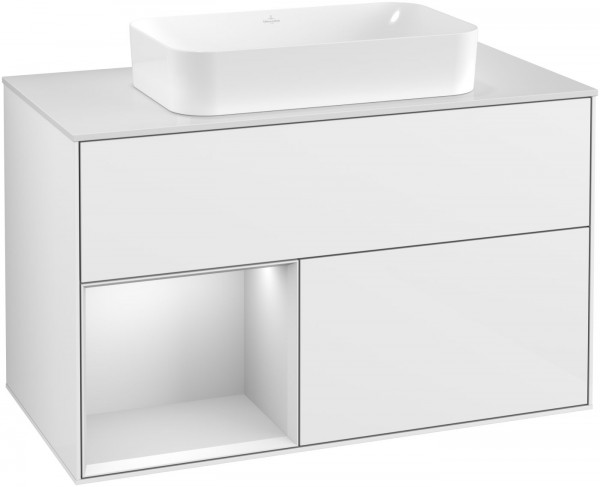Villeroy & Boch Waschtischunterschrank Finion F24 1000x603x501mm WT mittig, F241MTGF