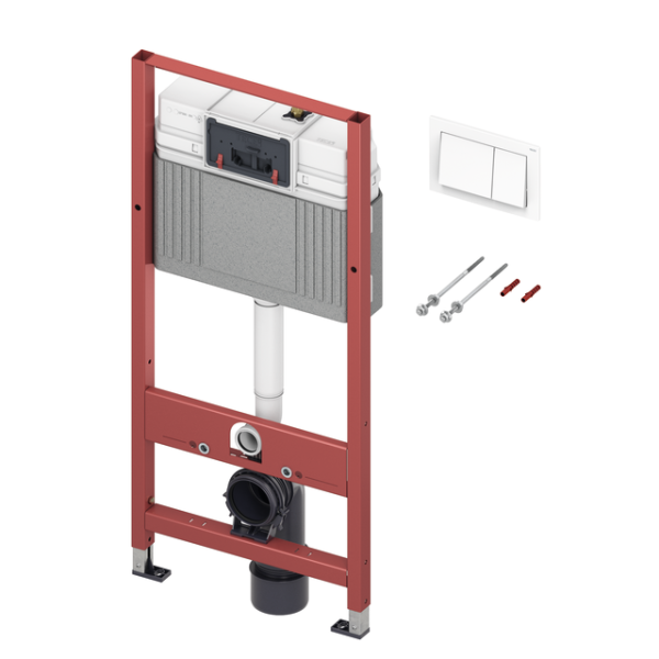 Tece base WC-Set m. TECEbase Bet.Platte in weiß, Bauhöhe 1120 mm, 9400400