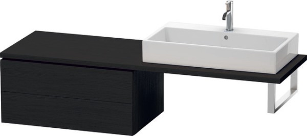 Duravit L-Cube Unterschrank für Konsole Eiche Schwarz Matt 820x547x400 mm - LC583901616