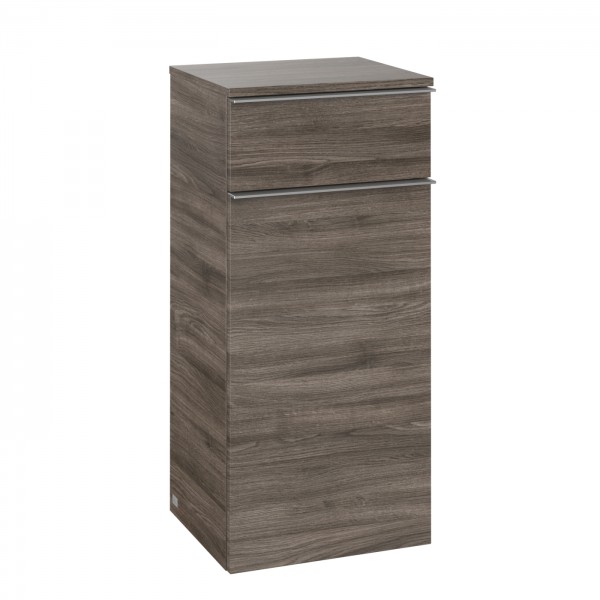 Villeroy & Boch Venticello Seitenschrank, 1 Tür, 1 Schublade, 404 x 866 x 347 mm, Stone Oak / Stone