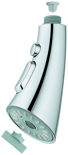 GROHE Spülbrause 48473 3 Strahlarten chrom, 48473000
