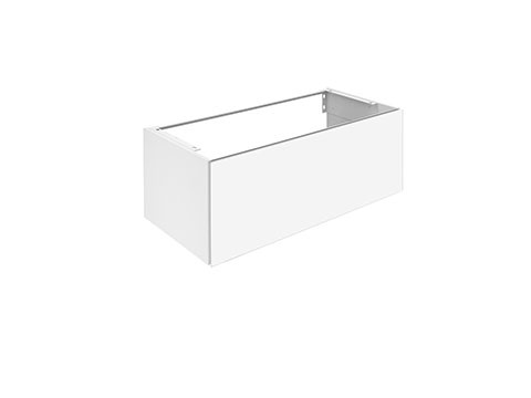 Keuco Waschtischunterschrank X-Line, 1 Frt-Auszug trüffel/Glas trüffel, 1000x400x490mm, 33171140000