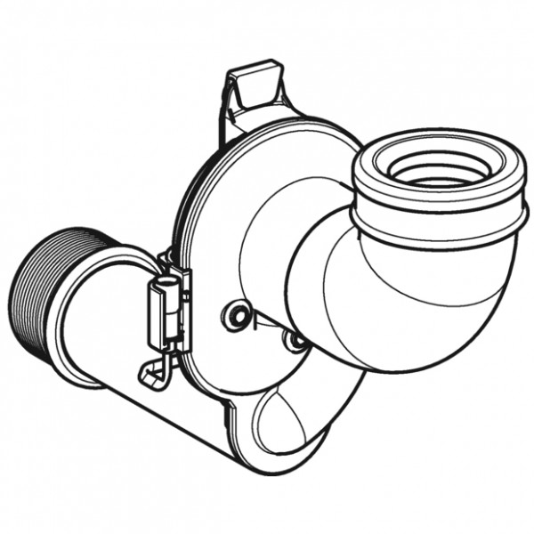 Geberit Urinal-Siphon senkrecht mit Sensor für Urinal-Steuerung ab 2009