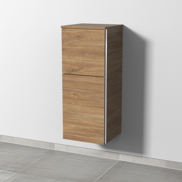 Sanipa 3way Mittelschrank mit 1 Tür und 1 Auszug, Eiche-Kansas, BR12659