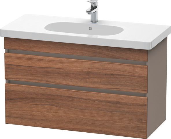 Duravit DuraStyle Waschtischunterbau wandhängend Nussbaum & Basalt Matt 1000x453x610 mm - DS64850794