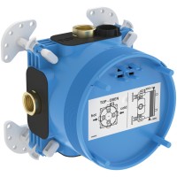 Vorschau: Ideal Standard Vorschau: Ideal Standard Armaturen-Bundle Unterputz Ceratherm C100 eckig Chrom, A7599AA