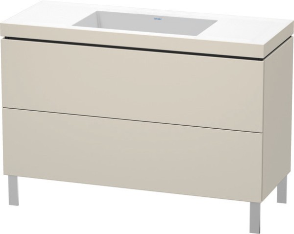Duravit L-Cube c-bonded Set bodenstehend Taupe Matt 1200x480x698 mm - LC6939N9191