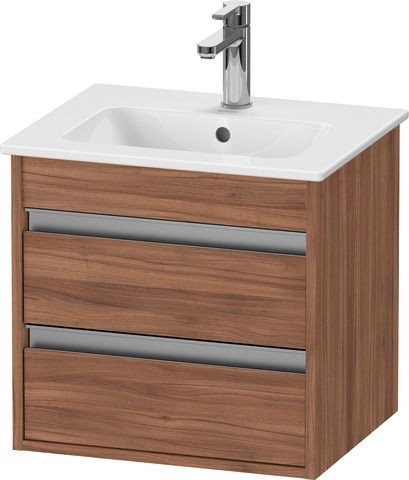Duravit Ketho Waschtischunterbau wandhängend Nussbaum Matt 500x412x480 mm - KT644407979