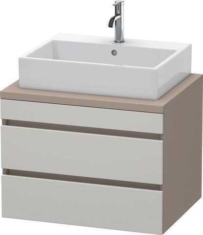Duravit DuraStyle Konsolenwaschtischunterbau wandhängend Betongrau & Basalt Matt 700x548x512 mm - DS