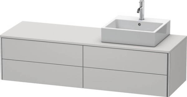 Duravit XSquare Konsolenwaschtischunterbau wandhängend Nordic Weiß Seidenmatt 1600x548x400 mm - XS49