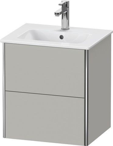 Duravit XSquare Waschtischunterbau wandhängend Betongrau Matt 510x418x560 mm - XS430600707