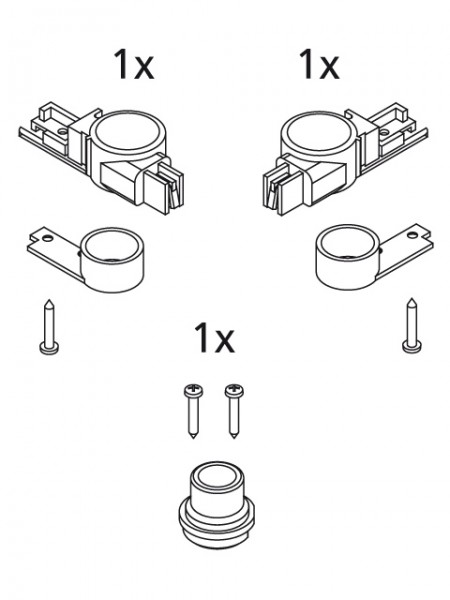 Kermi EBI2022 Set Lager unten, silber, 2534197