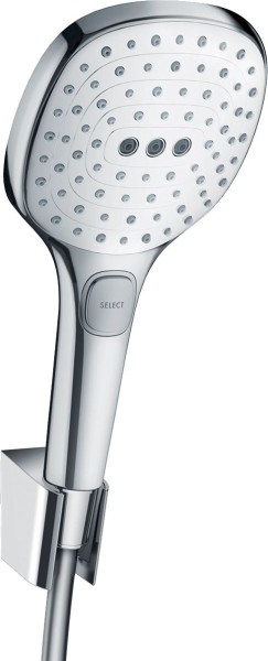 Hansgrohe Brausenset Raindance Select E 120 Porter'S weiss/chr.1600mm Brauseschlauch, 26720400