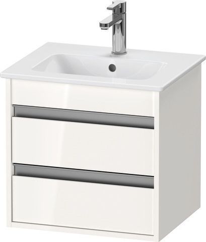 Duravit Ketho Waschtischunterbau wandhängend Weiß Hochglanz 500x412x480 mm - KT644402222