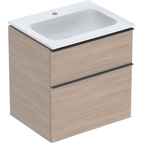 Geberit iCon Set Möbel-Waschtisch mit Unterschrank, 2 Schubladen