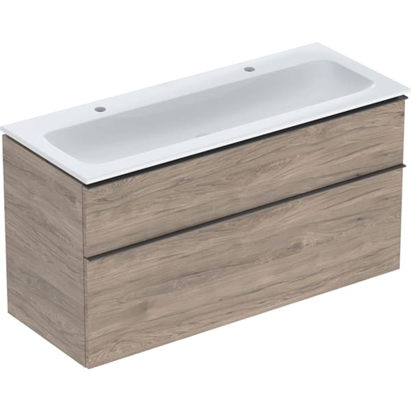 Geberit iCon Set Möbel-Waschtisch mit Unterschrank, 2 Schubladen