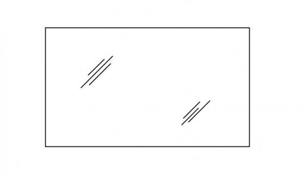 Pelipal Serie 7005 Flächenspiegel RD-SP03, B:1500, H:700, T:32mm