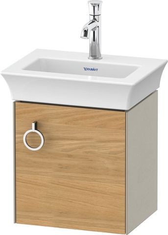 Duravit White Tulip Waschtischunterbau wandhängend Natur Eiche & Taupe Matt & Seidenmatt 384x298x410