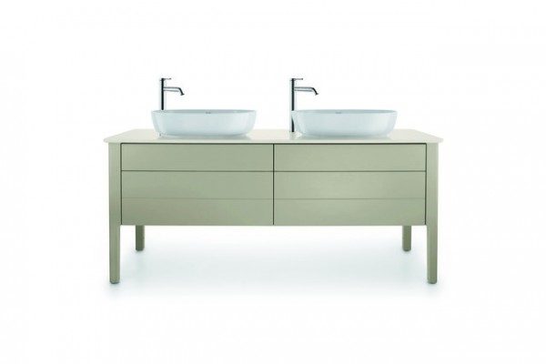 Duravit Luv Konsolenwaschtischunterbau bodenstehend Taupe Seidenmatt 1733x570x743 mm - LU9567B6060