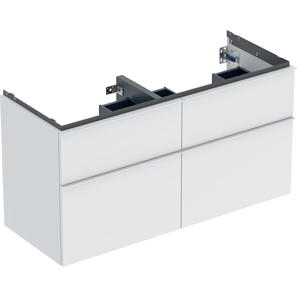 Geberit iCon Unterschrank für Doppel-Waschtisch, 4 Schubl.