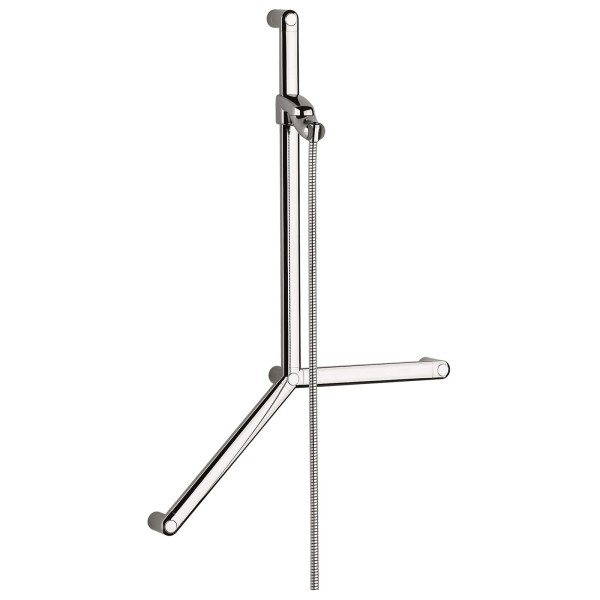 KLUDI SIRENA CARE Wandstange L 900 mm mit 2 Haltegriffen chrom