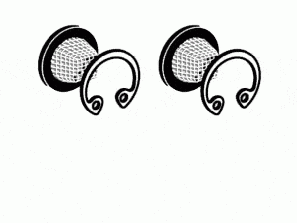 Schell Korbfilter-Set LINUS für Wandeinbau-Dusche/-Wandauslauf