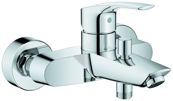 GROHE Wannenarmatur Eurosmart 33300_3 Wandmontage eigensicher chrom, 33300003