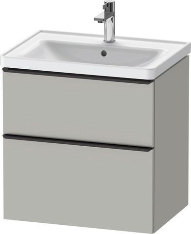 Duravit D-Neo Waschtischunterbau wandhängend Betongrau Matt 634x452x625 mm - DE43540BD070000