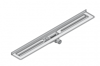 I-DRAIN Korpus Basic 57 I-DRAIN Korpus Basic 57 mm Wand, 80cm,1Siphon waagr.DN40,Butylklebeband