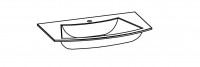 Artiqua EVOLUTION 211 Artiqua EVOLUTION 211 Glas-Waschtisch B:900mm