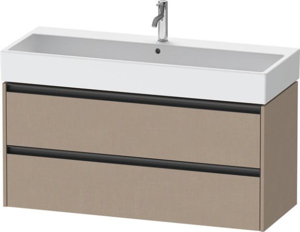 Duravit Ketho.2 Waschtischunterbau wandhängend Leinen Matt 1184x460x549 mm - K25279075750000