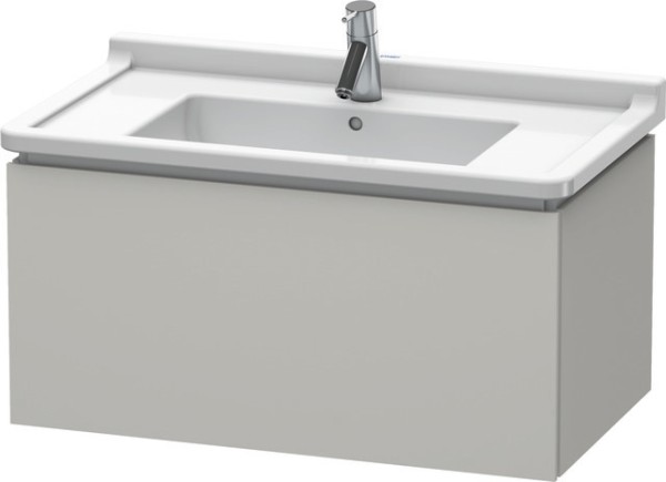 Duravit L-Cube Waschtischunterbau wandhängend Betongrau Matt 820x469x408 mm - LC616500707