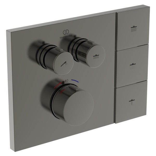 Ideal Standard Brausetherm. Unterputz CTherm Navigo Solos Magnetic Grey, A7894A5