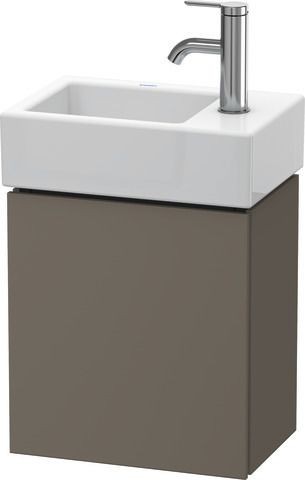 Duravit L-Cube Waschtischunterbau wandhängend Flanell Grau Seidenmatt 364x241x400 mm - LC6293R9090