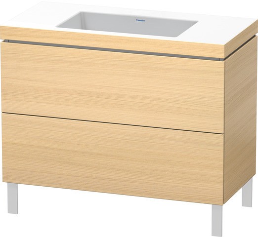 Duravit L-Cube c-bonded Set bodenstehend Mediterrane Eiche Matt 1000x480x698 mm - LC6938N7171