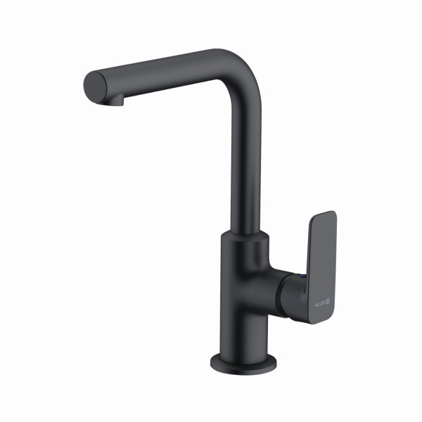 Kludi PURE & STYLE WT-EHM m. seitl o. Ablaufgarnitur schwarzmatt, 400243975