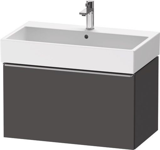 Duravit D-Neo Waschtischunterbau wandhängend Graphit Matt 784x442x440 mm - DE4273070490000