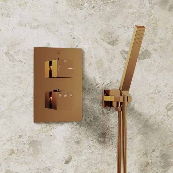 Steinberg Serie 160 Unterputzthermostat mit 2-Wege Umsteller, rose gold, 160 4133 3 RG