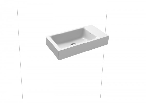 Kaldewei Handwaschtisch Puro, Modell 3162 rechts ohne Überlauf 550x300, 901206303001