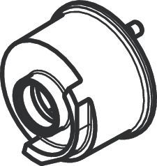 Hansgrohe Anschlagscheibe Showerpipe hellgrau , 98674000