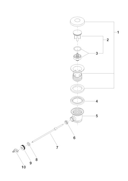 Dornbracht Ablaufgarnitur Ersatzteile 90110100100 Cyprum