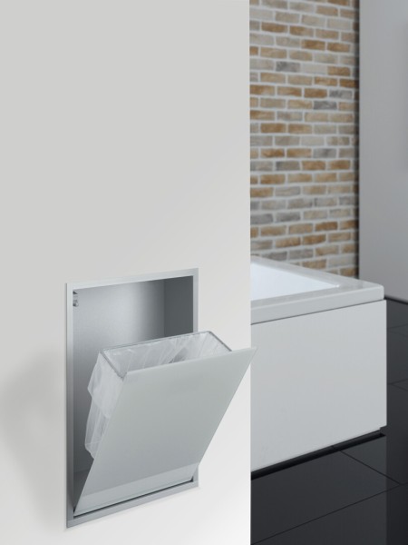 emco Abfallsammler-Modul asis 300 Unterputz, 495 mm, aluminium / schwarz ohne Einbaurahmen, 97322753