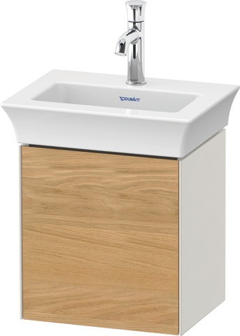 Duravit White Tulip Waschtischunterbau wandhängend Natur Eiche & Nordic Weiß Matt & Seidenmatt 384x2