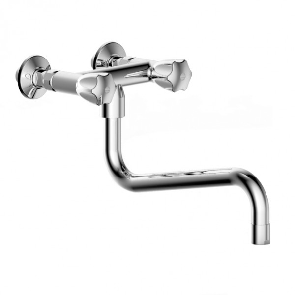 KWC Zweigriffmischer,Schwenkausl. GASTRO ganzchrom AD 153 +/- 15 ,A 300, K244213000C86