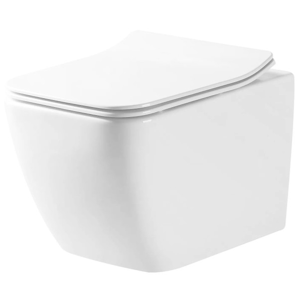 Neuesbad Wand-WC Set spülrandlos (rimless) MARTIN SLIM DUROPLAST