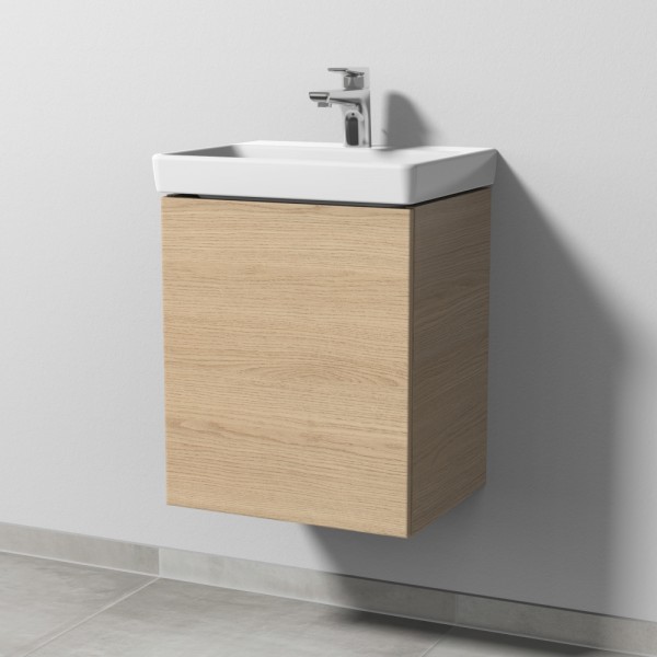 Sanipa 3way Waschtischunterbau zu Villeroy & Boch Avento Waschtisch mit 1 Tür, Eiche-Nordic