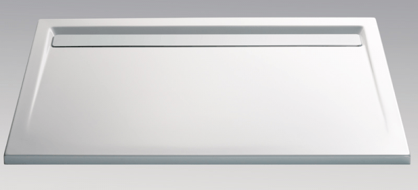HSK Acryl Rechteck-Duschwanne super-flach 90 x 120 x 3,5 cm, mit integrierter Ablaufrinne